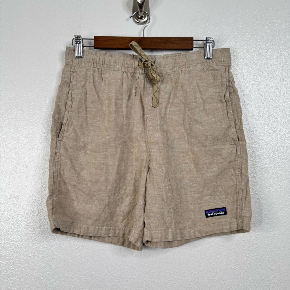 Patagonia Men's Baggies Natural Cotton Pull On Shorts Size Small - Picture 3 of 6
